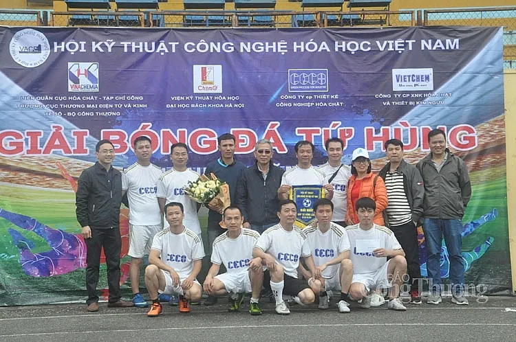 Liên quân các đơn vị Bộ Công Thương tham gia Giải bóng đá tứ hùng lần I